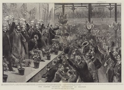 Ulsterská unionistická konference v Belfastu od William Heysham Overend