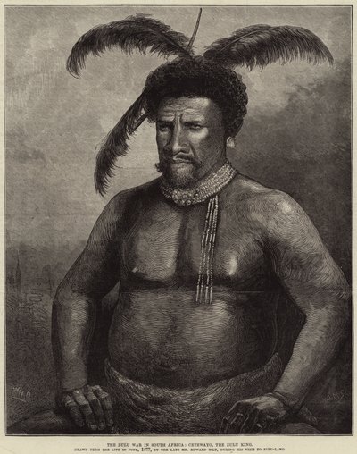 Válka Zuluů v Jižní Africe, Cetewayo, král Zuluů od William Heysham Overend