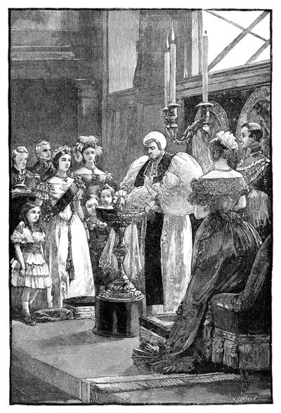 Křest princezny Louise, c1848, 1900. od William Heysham Overend