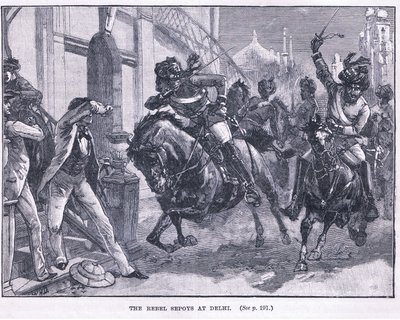 Povstalci Sepoyové v Dillí 1857 našeho letopočtu od William Heysham Overend