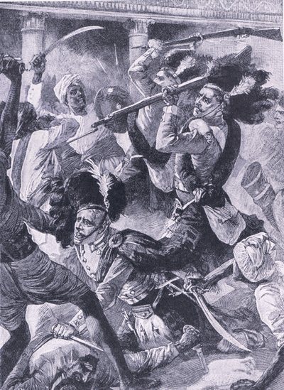 Druhý reliéf Lucknow, ilustrace z 