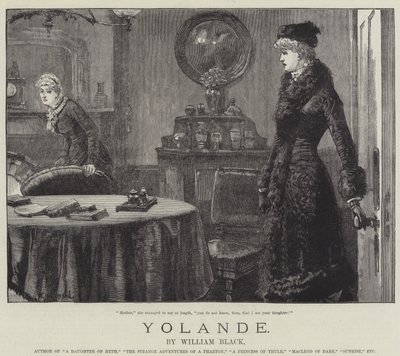 Yolande, od Williama Blacka od William Heysham Overend