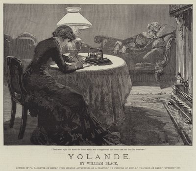 Yolande, autor: William Black od William Heysham Overend