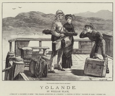 Yolande, od Williama Blacka od William Heysham Overend