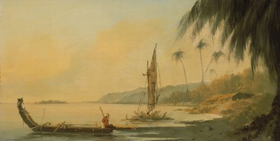 Pohled z Point Venus, ostrov Otaheite (Tahiti) od William Hodges