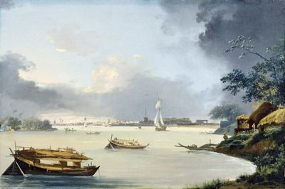Näkymä Kalkuttaan, n. 1790 (öljy kankaalle) od William Hodges
