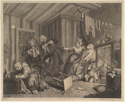 A Harlots Progress, deska 5, před dubnem 1732. od William Hogarth