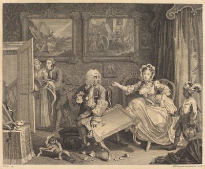 Nevěstin pokrok: pl.2 od William Hogarth