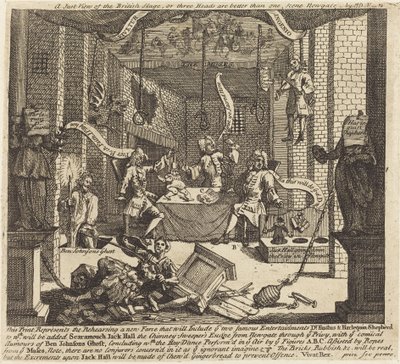 Spravedlivý pohled na britskou scénu od William Hogarth