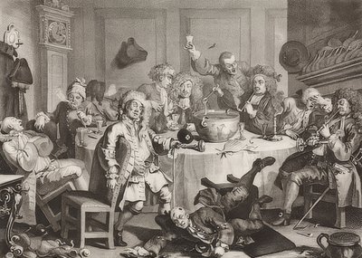 Půlnoční moderní rozhovor. 1733 od William Hogarth