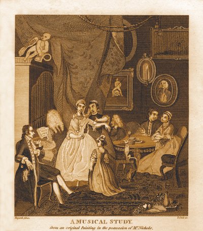 Hudební studie Williama Hogartha od William Hogarth
