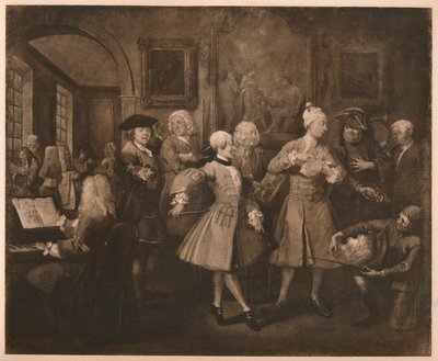 A Rakes Progress - 2: The Levée, 1733. od William Hogarth