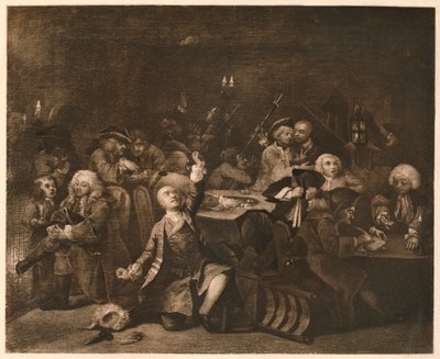 A Rakes Progress – 6: The Gaming House, 1733. od William Hogarth
