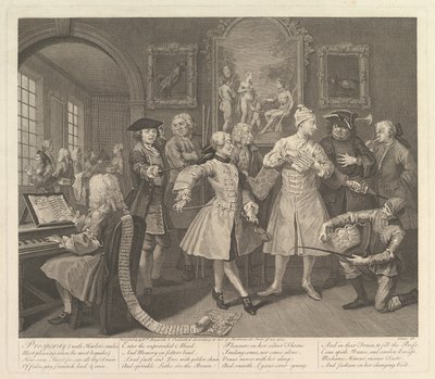 A Rakes Progress, deska 2, 25. června 1735. od William Hogarth