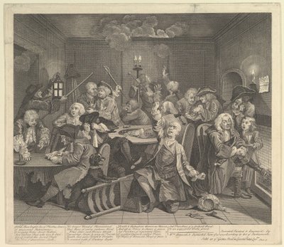 A Rakes Progress, deska 6, 25. června 1735. od William Hogarth