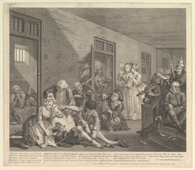 A Rakes Progress, deska 8, 25. června 1735. od William Hogarth