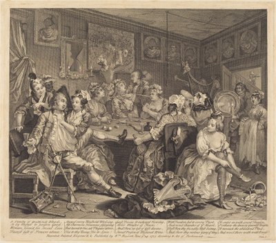 Kariéra prostopášníka: list 3 od William Hogarth