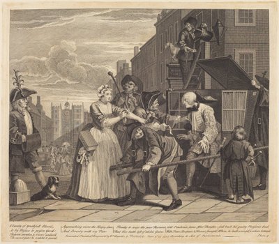 Kariéra prostopášníka: deska 4 od William Hogarth