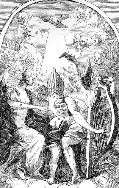 Satira na oltáři – kus od Kenta v kostele St Clement Danes, Westminster, 1725 od William Hogarth