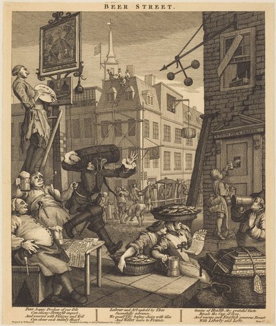 Pivní ulice od William Hogarth