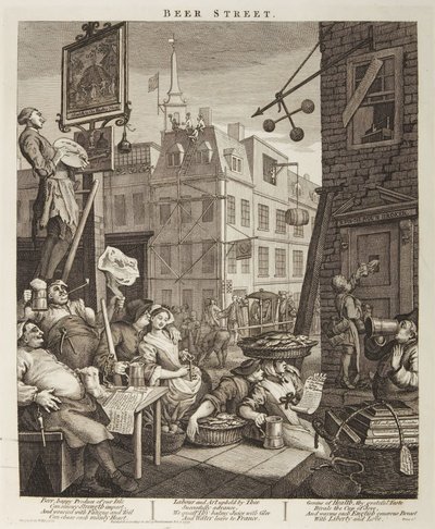 Pivní ulice od William Hogarth