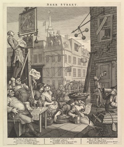 Pivní ulice od William Hogarth