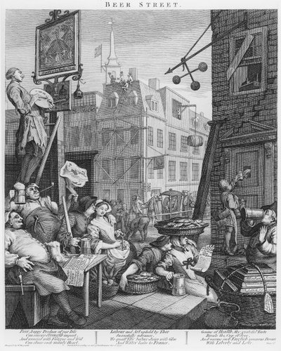 Pivní ulice od William Hogarth