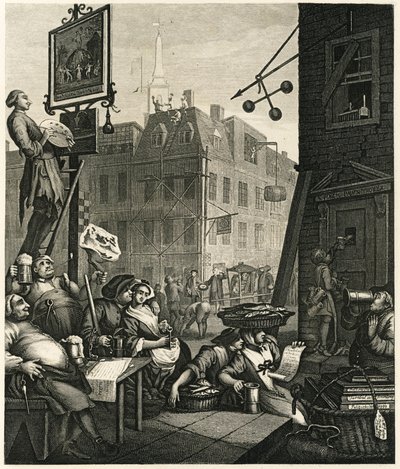 Pivní ulice, 1751. od William Hogarth