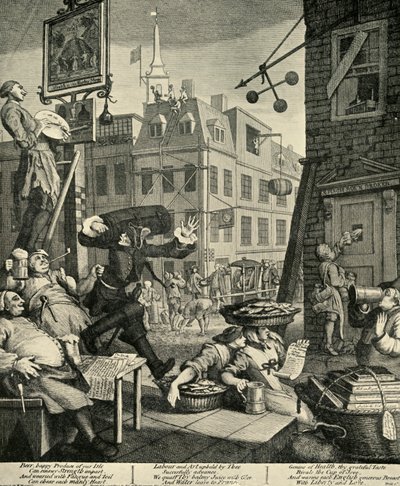 Beer Street, 1751, 1925. od William Hogarth