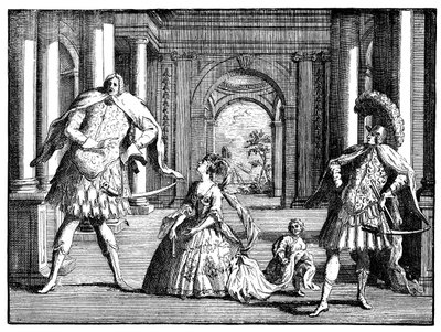 Berenstat, Cuzzoni a Senesino c1725. od William Hogarth