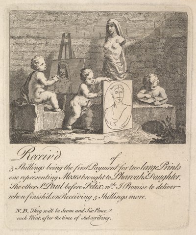 Chlapci pokukující v přírodě, 1751. od William Hogarth