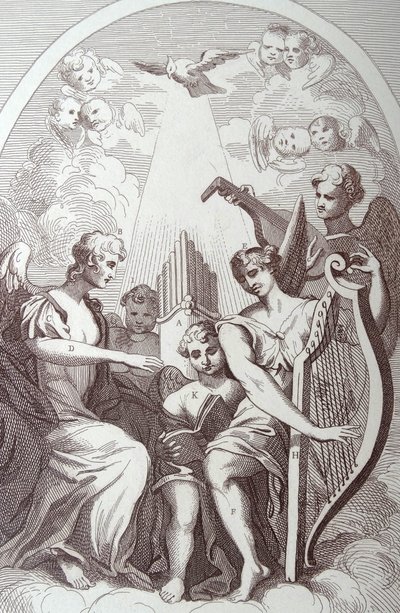 Burleska na Kentově oltáři v St Clement Danes od William Hogarth