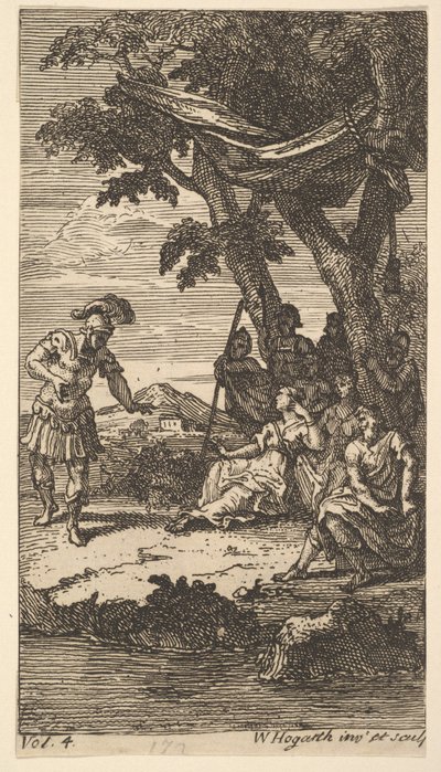 Cassandra, Frontispiece, sv. 4, 1725. od William Hogarth