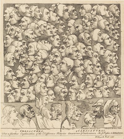 Postavy a karikatury od William Hogarth