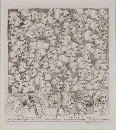 Postavy a karikatury od William Hogarth