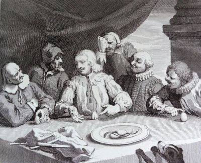 Kolumbus rikkoo munaa od William Hogarth