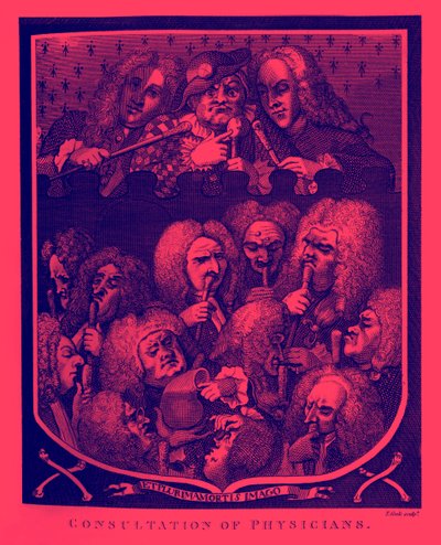 Konzultace lékařů od Williama Hogartha od William Hogarth