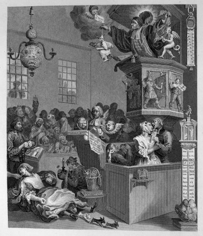 Důvěřivost, pověrčivost a fanatismus od William Hogarth