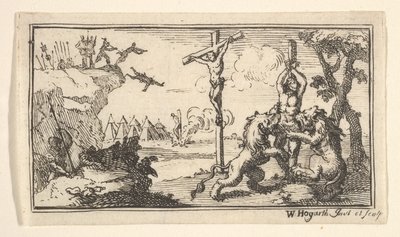 Ukřižování atd. Jan Bobr, Římské vojenské tresty, 1725, po 1725. od William Hogarth
