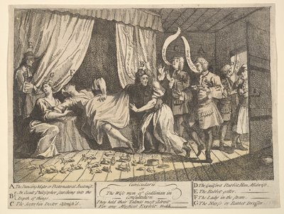 Cunicularii, neboli mudrci z Godlimonu v poradě, prosinec 1726. od William Hogarth