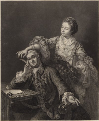 David Garrick a jeho manželka od William Hogarth