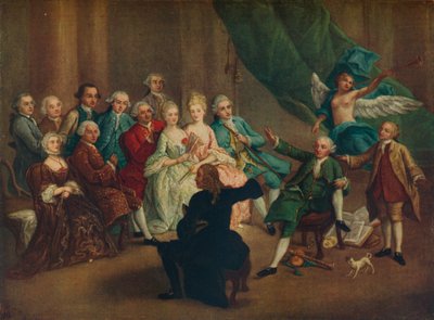David Garrick v Zeleném pokoji, 18. století od William Hogarth