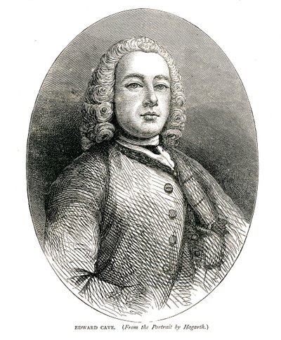 Edward Cave, cca 1700s od William Hogarth