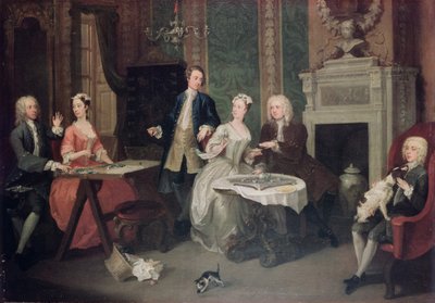 Rodinná párty od William Hogarth
