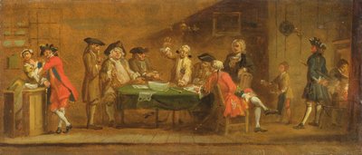 Postavy v hospodě nebo kavárně, 20. léta 18. století od William Hogarth