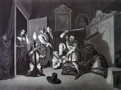 Etukappale Samuel Butlerin Hudibrasille od William Hogarth