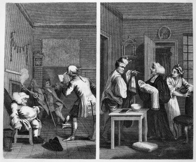 Frontispis Tristramu Shandymu od William Hogarth