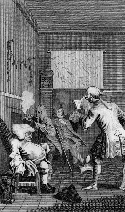 Frontispis k Tristramu Shandymu od Williama Hogartha od William Hogarth