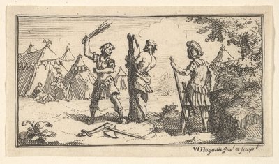 Fustigatio John Beaver, Římské vojenské tresty, 1725, po 1725. od William Hogarth