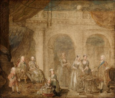 Jiří II., král Anglie, a jeho rodina od William Hogarth